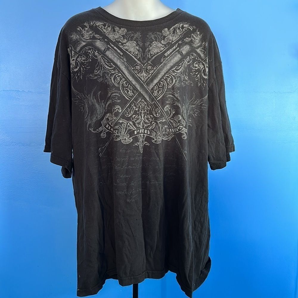 Bass Pro Shops Men's Black Short Sleeve Rifle Graphic T-Shirt Size 2XL